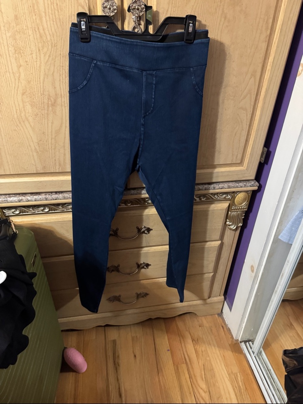 HALARA Dark Blue Stretch Jeggings — Slim Pull-On Fit